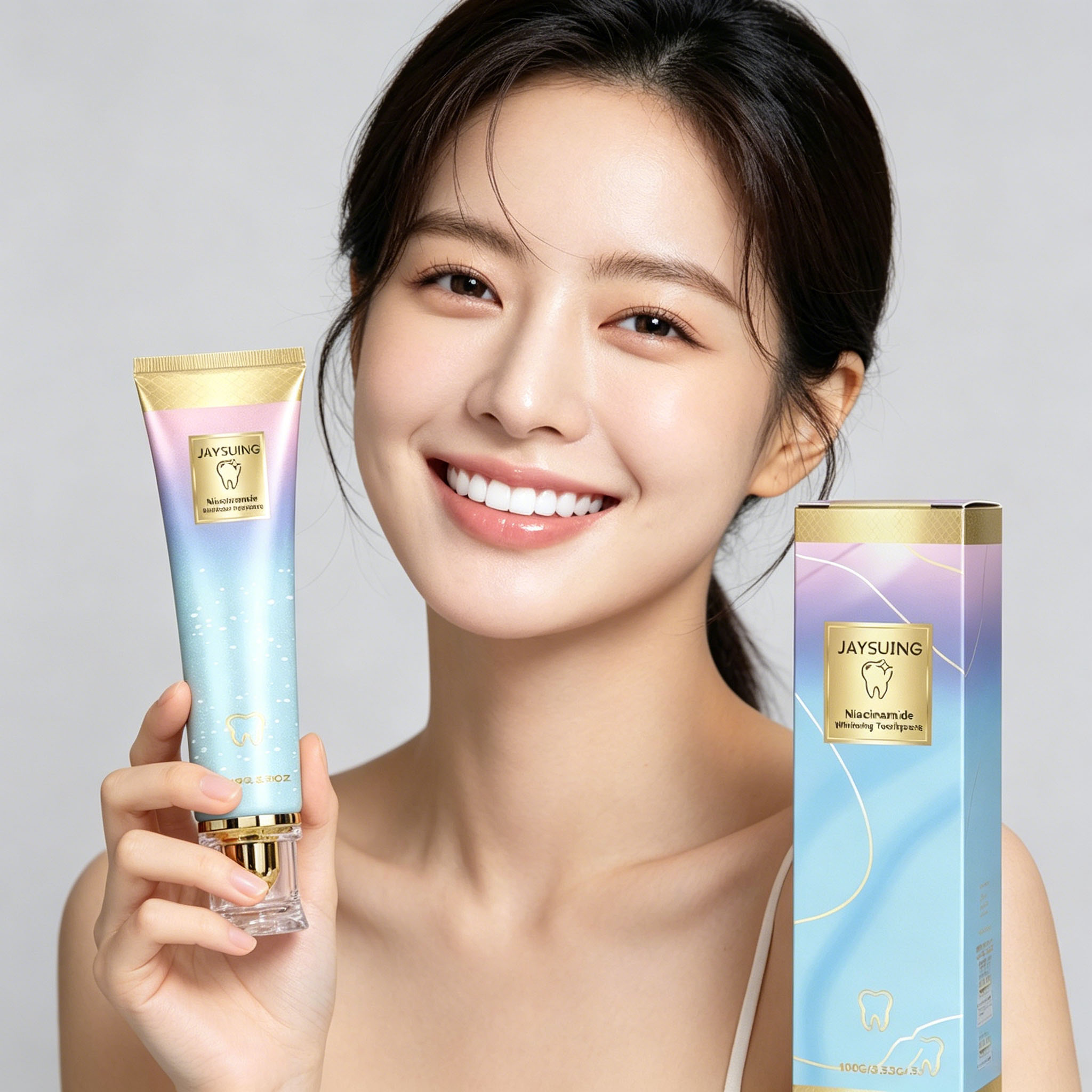 Teeth Whitening Yellow Teeth - ﻿ 나이아신아마이드 미백 치약, 누런 치아