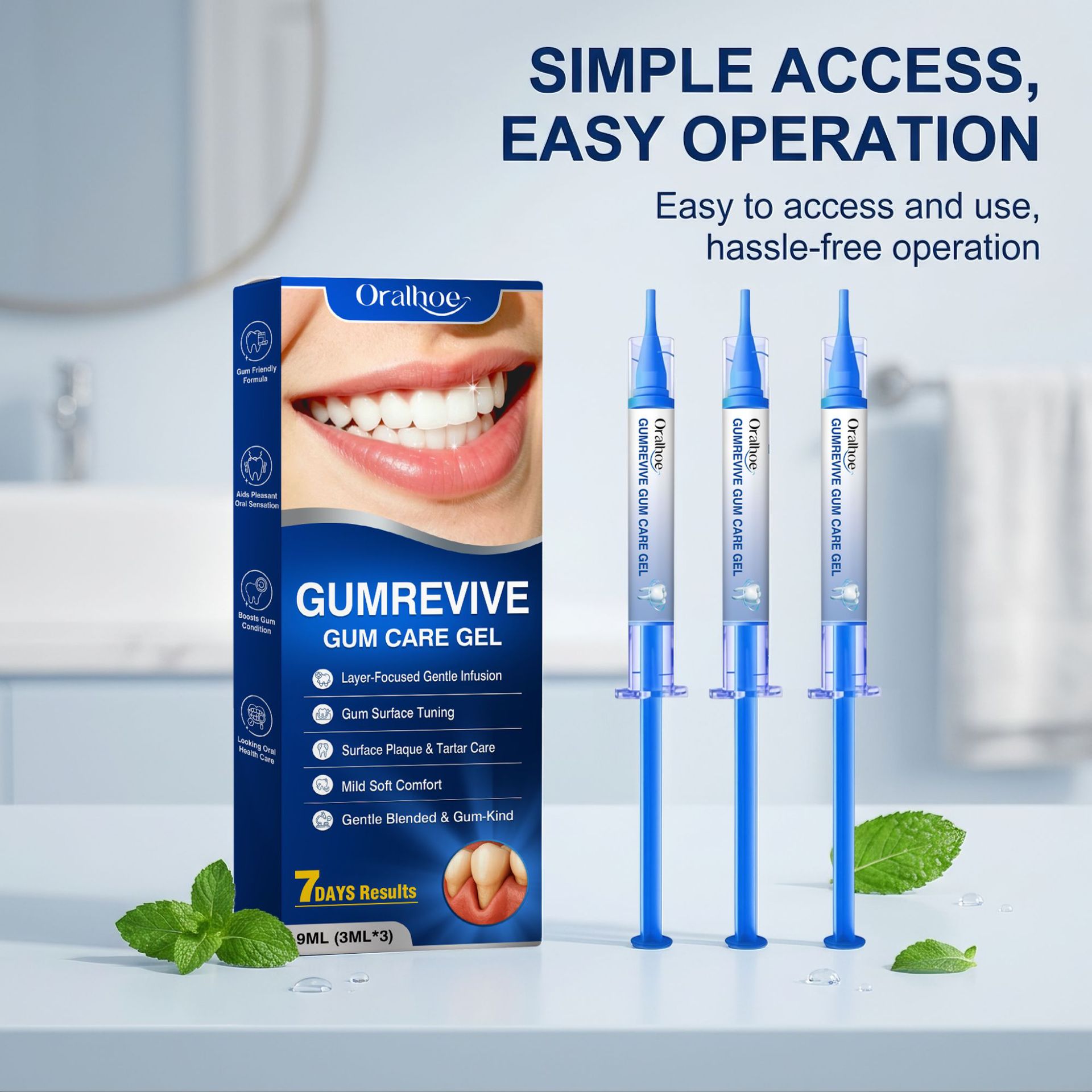 Teeth Whitening Paste - 구강 관리 젤 3개입 잇몸 세척