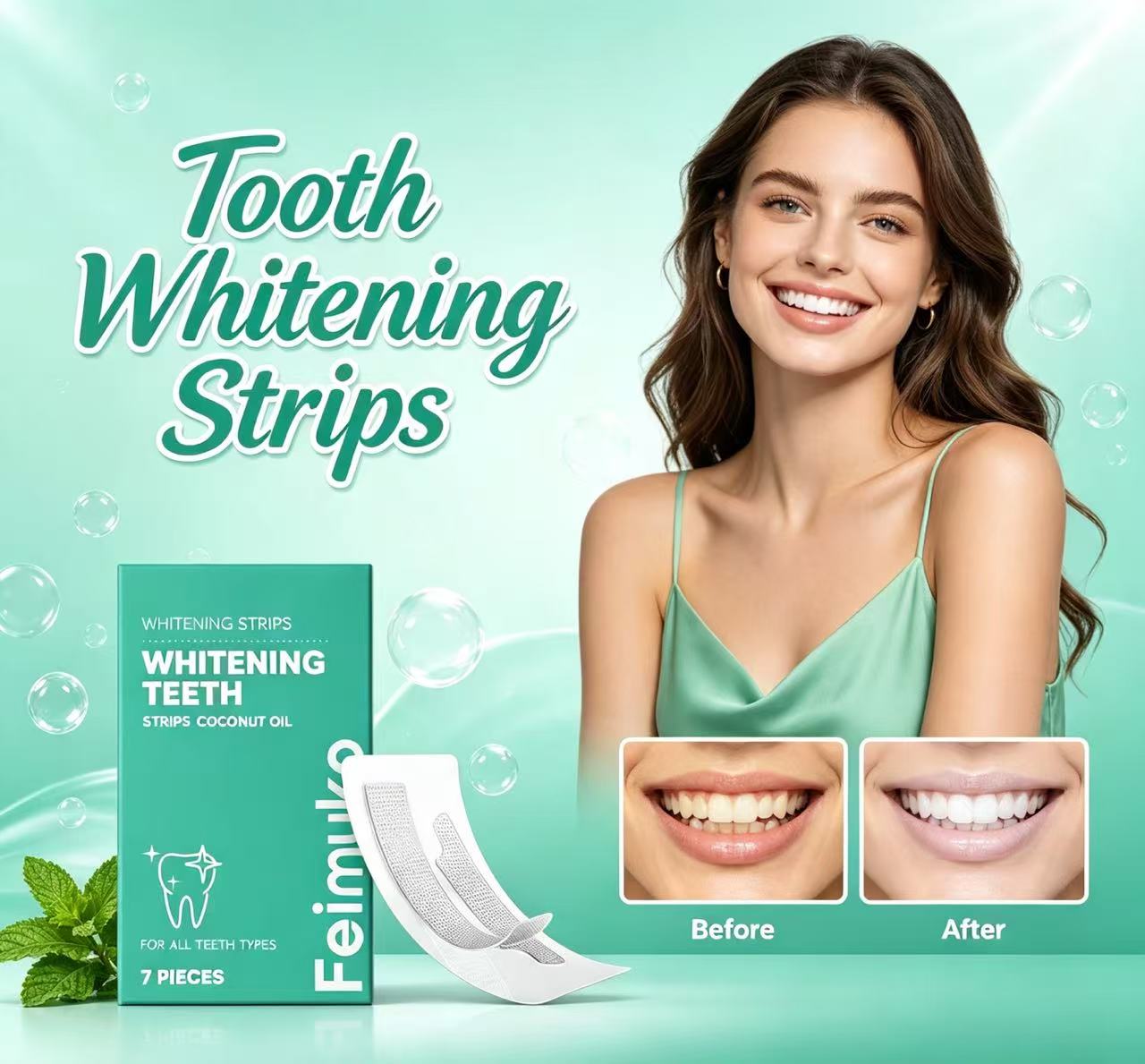 Teeth Whitening With Coconut Oil - 코코넛 오일 치아 미백 스트립은 치아에