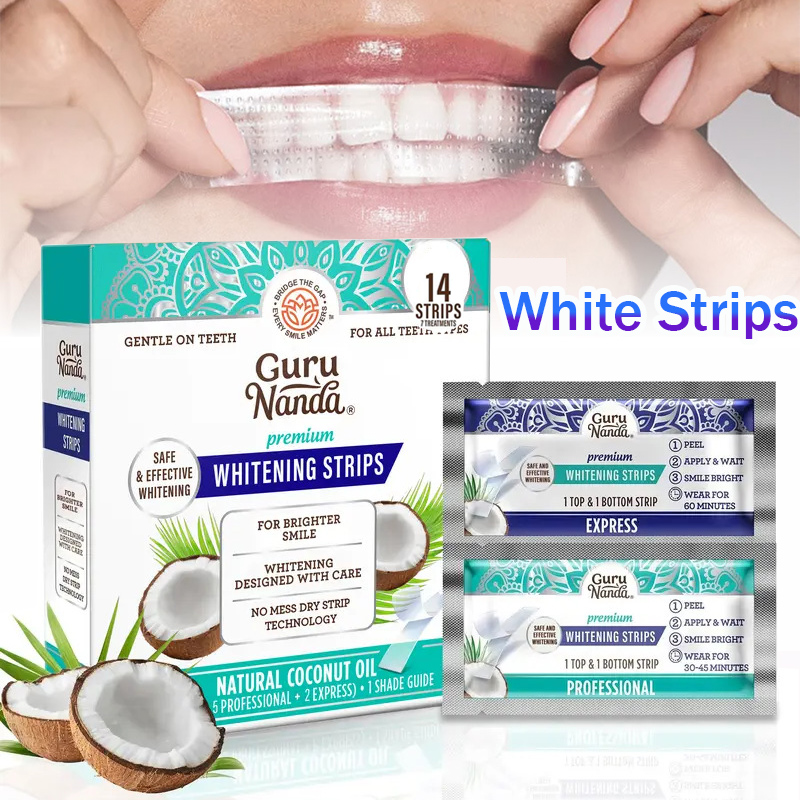 Teeth Whitening With Coconut Oil - 1/2/3 박스 코코넛 오일 화이트 스트립,