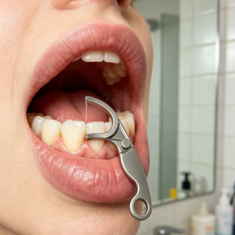 스테인레스 스틸 이쑤시개 치실 재사용 가능한 치실 홀더 - Dental Floss Picks 리뷰 및 가격