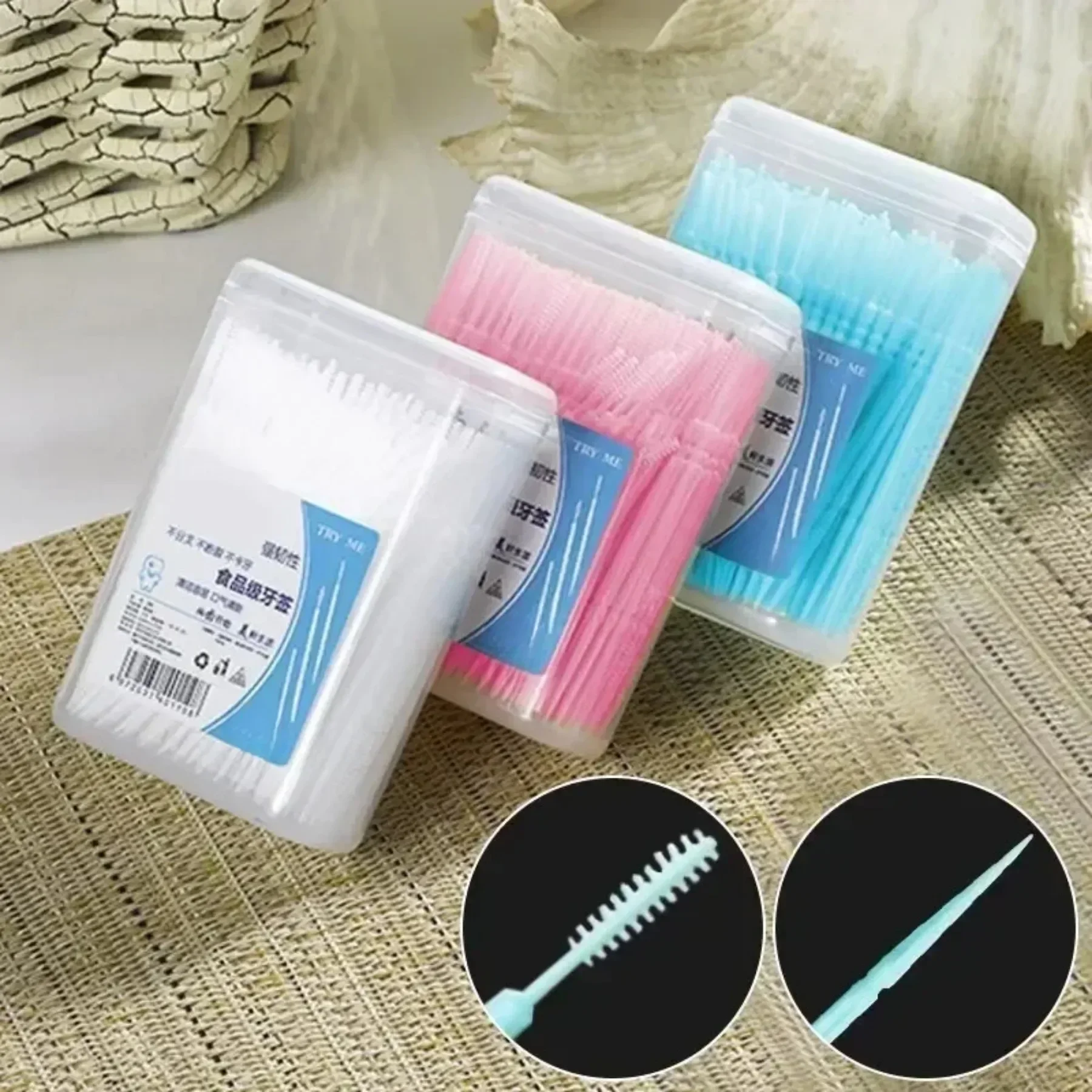 100개입 이중 헤드 치실 치간 칫솔 치아 브러시 치아 - Dental Floss Picks 리뷰 및 가격