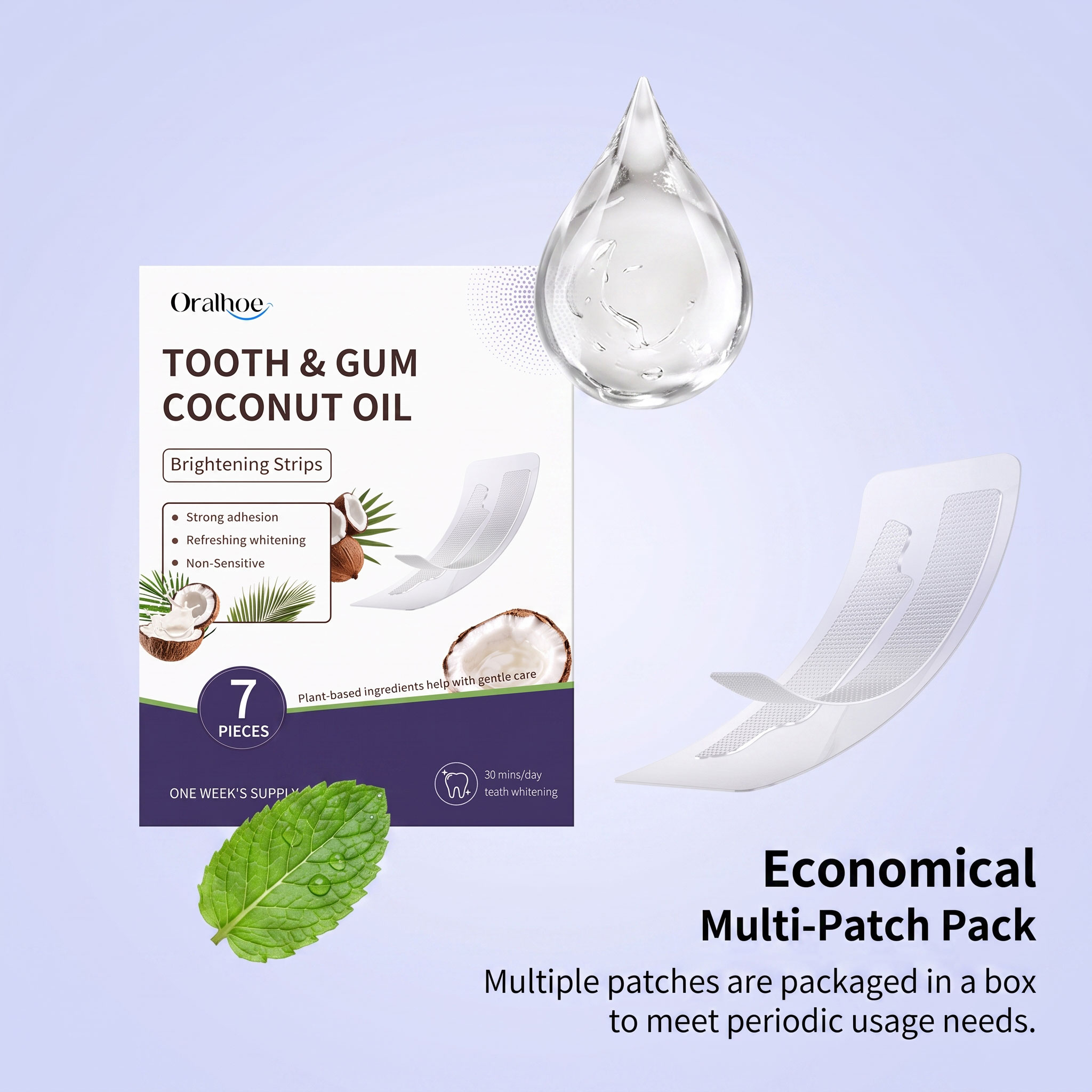 오랄호 코코넛 오일 치아 미백 스트립 강력 접착력 입냄 - Teeth Whitening With Coconut Oil 리뷰 및 가격