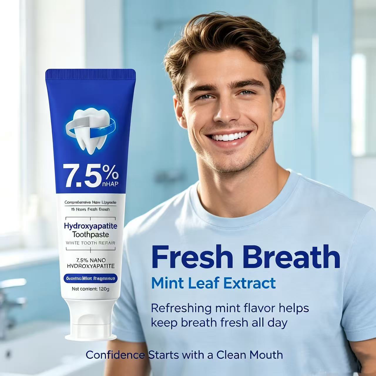 7.5% 나노 하이드록시아파타이트 치약 커피, 차 얼룩 - Teeth Whitening Yellow Teeth 리뷰 및 가격