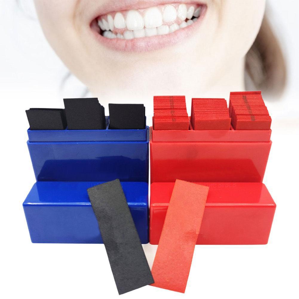 300매 치과용 교합지 블루 레드 양면 바이트 스트립  - Teeth Whitening Express 리뷰 및 가격