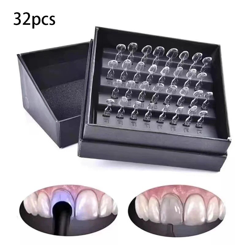 32 개/대 복합 수지 베니어 용 치과 금형 키트 광  - Teeth Whitening Moulds 리뷰 및 가격
