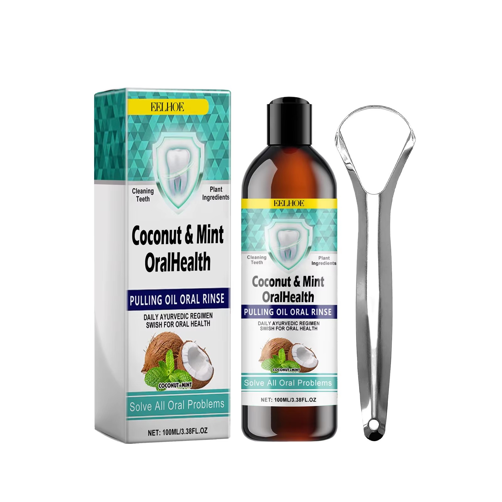 EELHOE 민트 코코넛 오일 구강 세척제 치아 청소  - Teeth Whitening With Coconut Oil 리뷰 및 가격