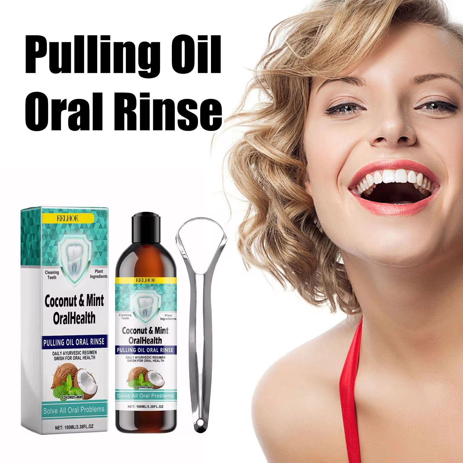 EELHOE 민트 코코넛 오일 구강 세척제 치아 청소  - Teeth Whitening With Coconut Oil 리뷰 및 가격
