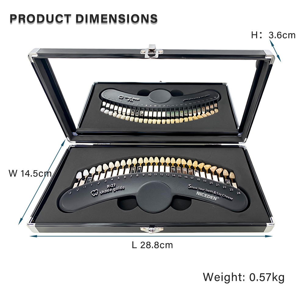 27가지 색상 치아 미백 세트 3D 색상 가이드 색상  - Teeth Whitening Shade Guide 리뷰 및 가격