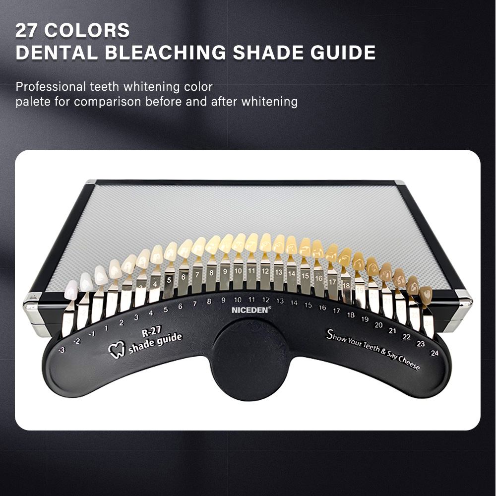 27가지 색상 치아 미백 세트 3D 색상 가이드 색상  - Teeth Whitening Shade Guide 리뷰 및 가격