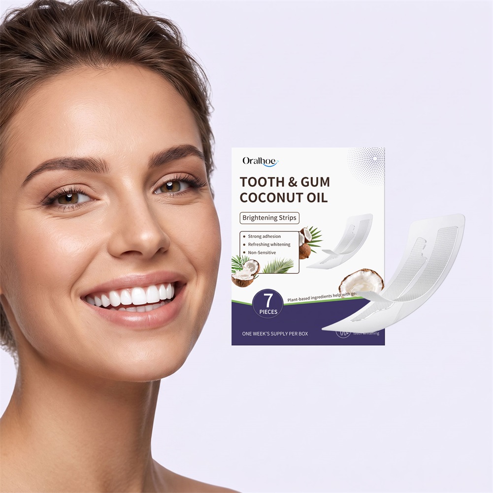 7개입 치아 잇몸 코코넛 오일 브라이트닝 스트립 7일  - Teeth Whitening With Coconut Oil 리뷰 및 가격