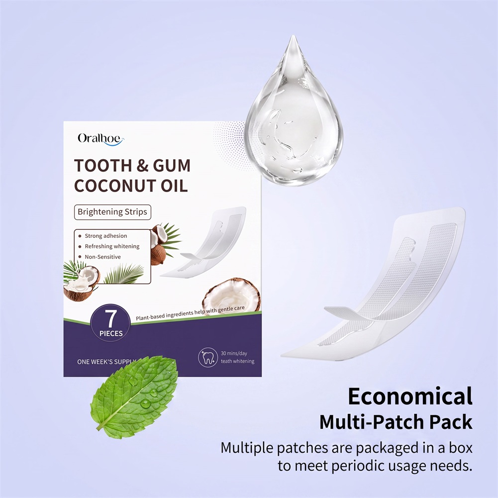 7개입 치아 잇몸 코코넛 오일 브라이트닝 스트립 7일  - Teeth Whitening With Coconut Oil 리뷰 및 가격