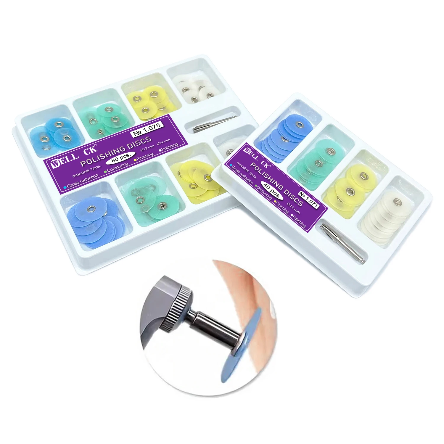 WELLCK 치과 연마 디스크 총 감소 윤곽 맨드릴 소 - Teeth Whitening Express 리뷰 및 가격