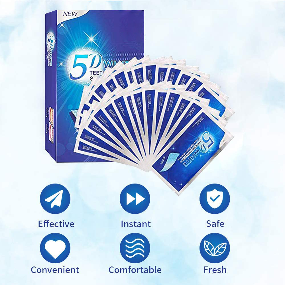 5D 화이트 치아 미백 스트립 미백 젤 화이트 스트립  - Teeth Whitening Paste 리뷰 및 가격