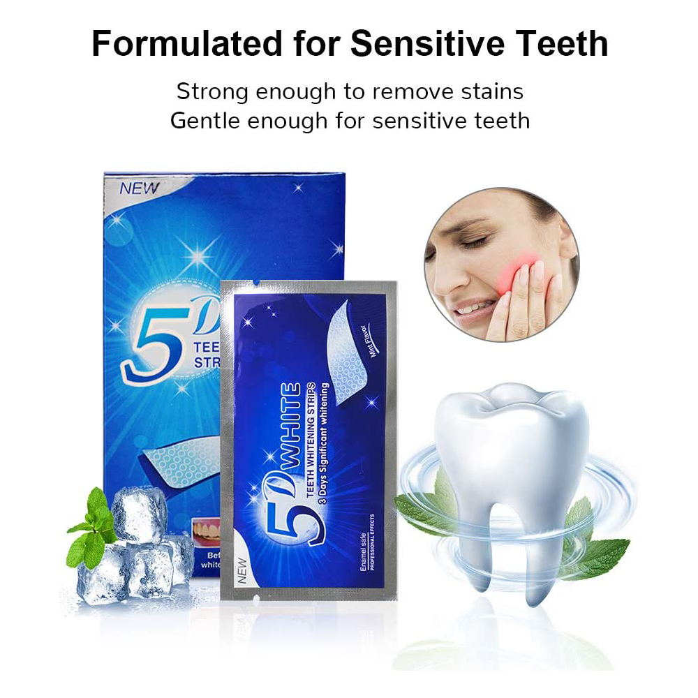 5D 화이트 치아 미백 스트립 미백 젤 화이트 스트립  - Teeth Whitening Paste 리뷰 및 가격